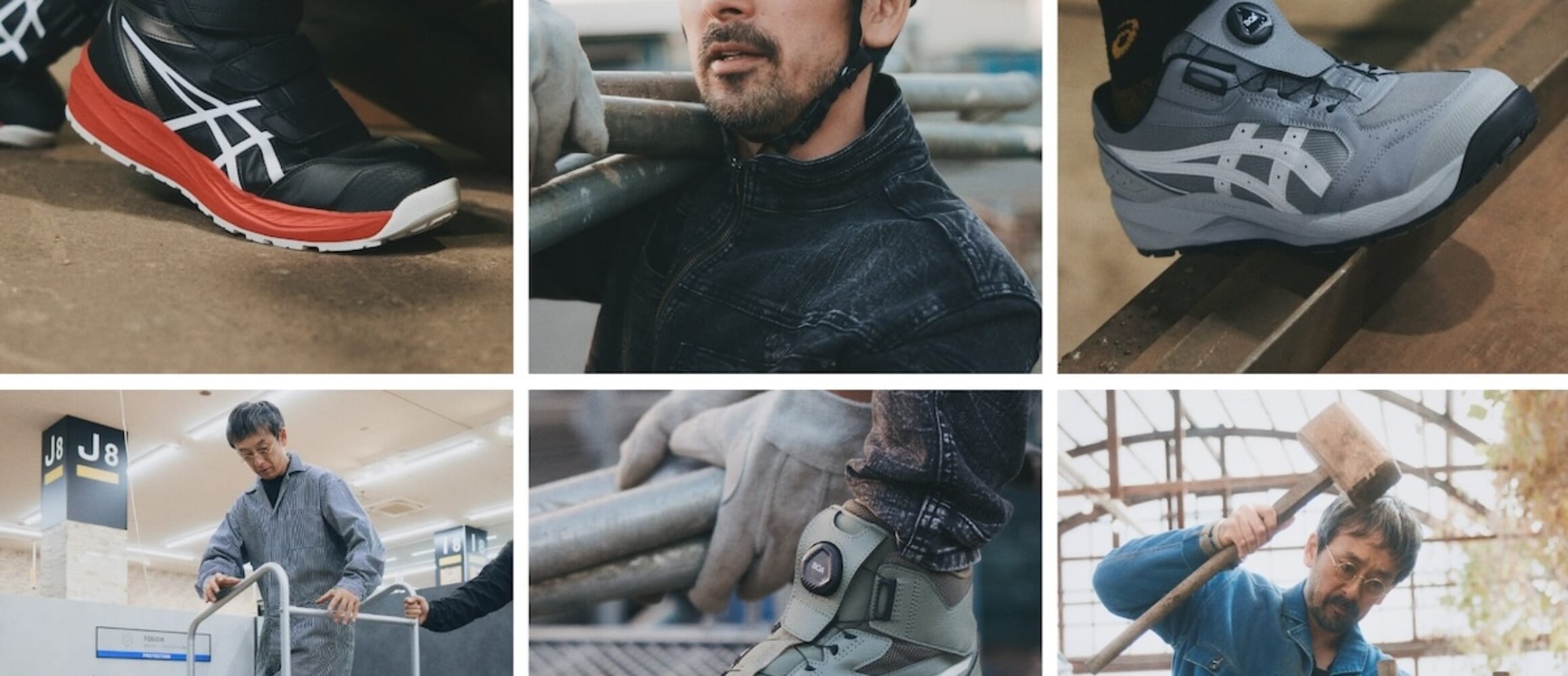 俳優・滝藤賢一が体を張って検証！ アシックスのワーキングシューズを