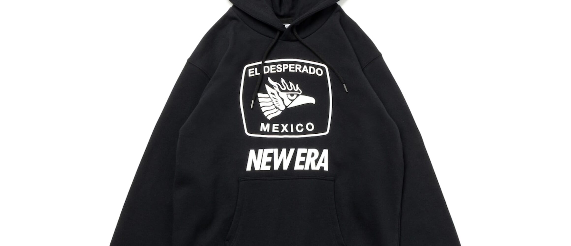 NEWERAの裏毛 スウェット プルオーバーフーディー 新日本プロレスリング エル・デスペラード ブラック