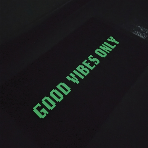 POST GENERAL RUBBER LUMINOUS DOOR MAT GOOD VIBES ONLY