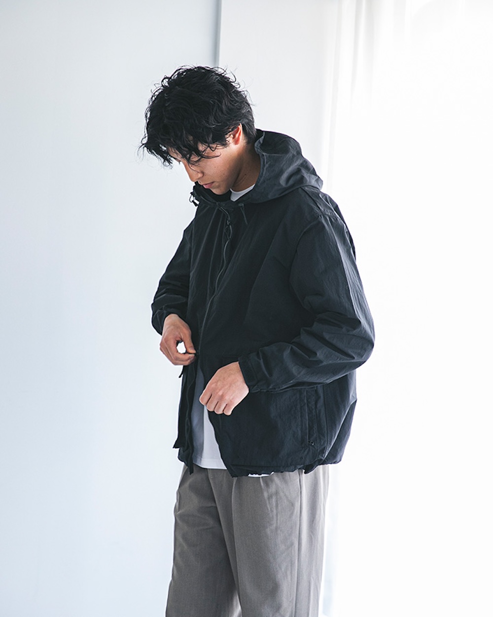 snow peak×URBAN RESEARCH DOORSのNYLON WASHER PARKA