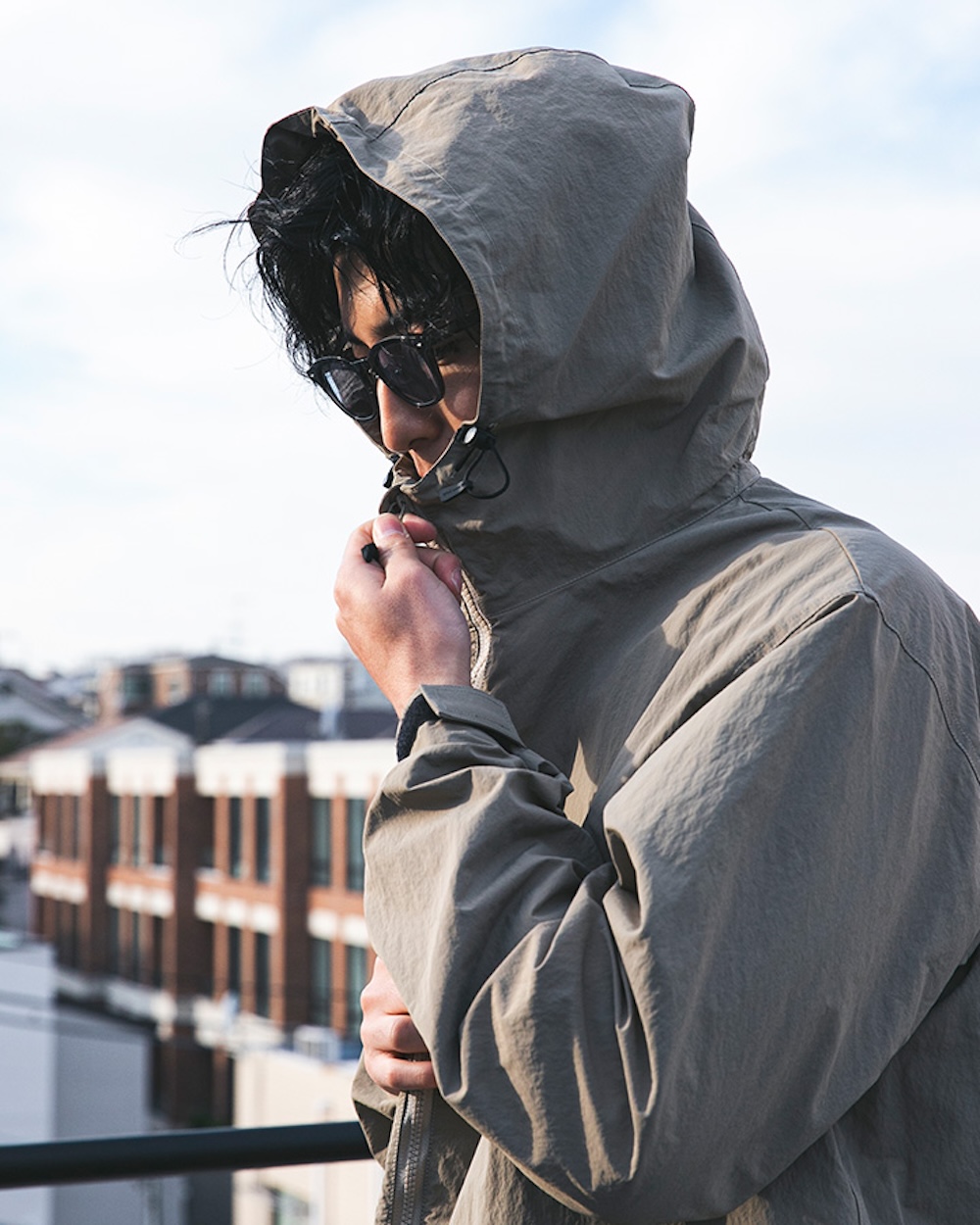 snow peak×URBAN RESEARCH DOORSのNYLON WASHER PARKA