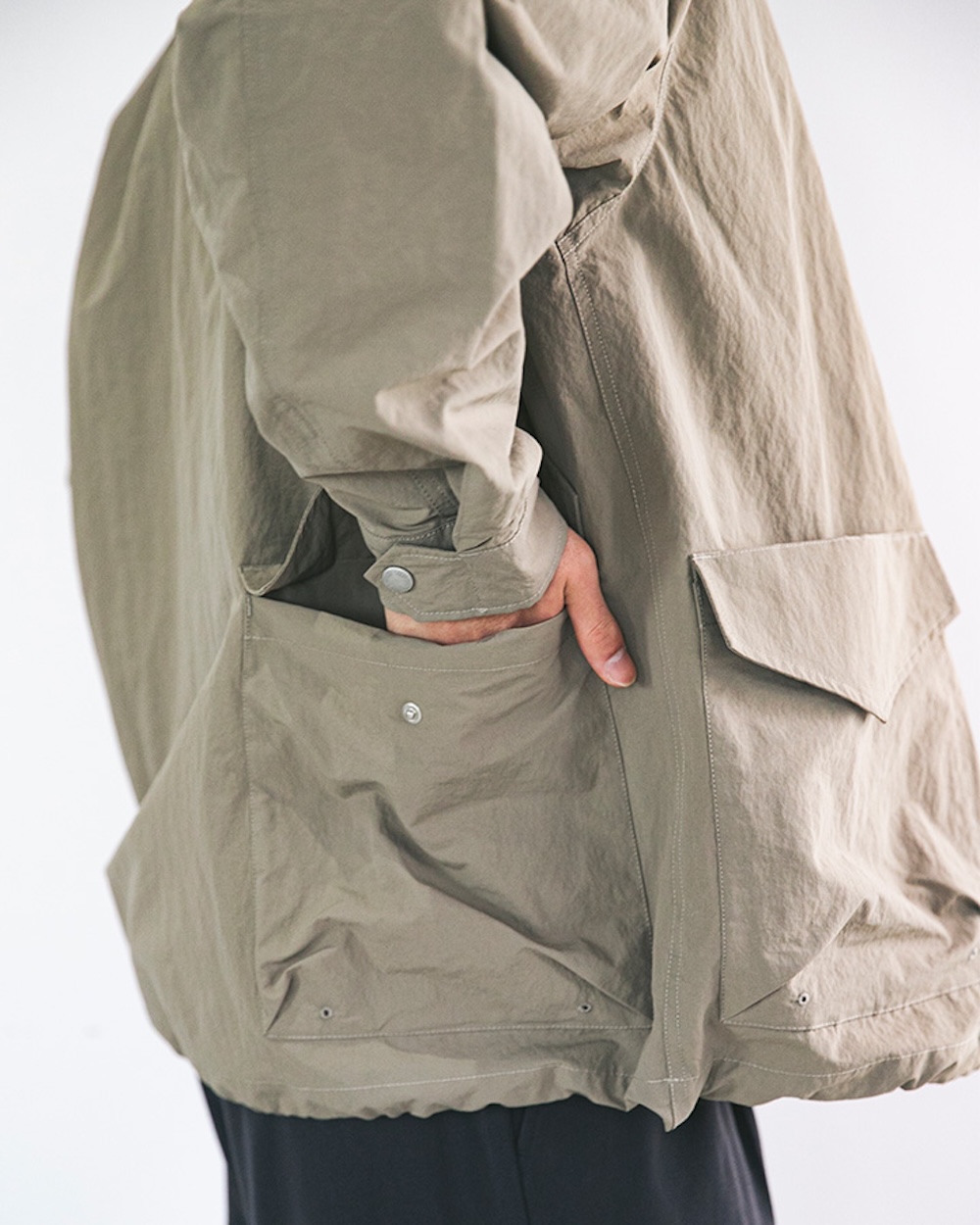 snow peak×URBAN RESEARCH DOORSのNYLON WASHER JACKET