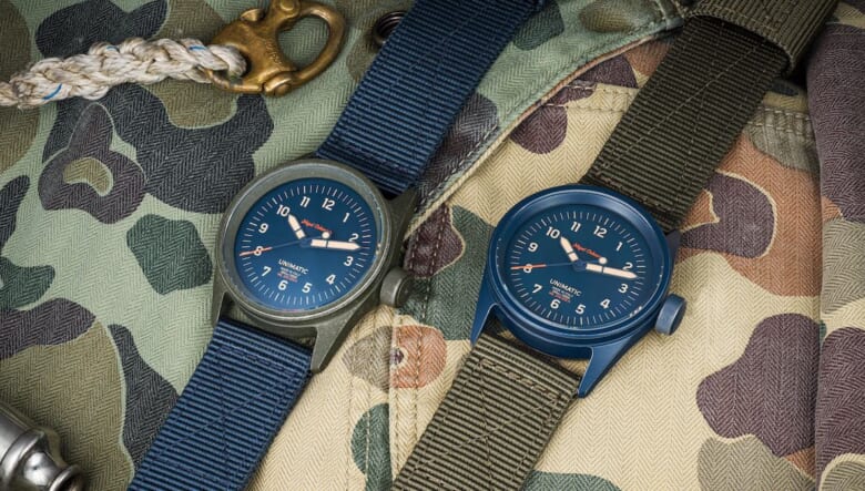 Nigel Cabourn×The Armoury×UNIMATICのModello Cinque U5S-TANC-A、B