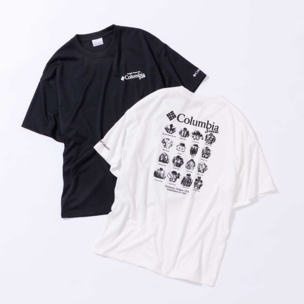 コロンビア×ガチャピン&ムックがコラボしたTシャツ、Reedy Cove Gachamukku Graphic SS Tee