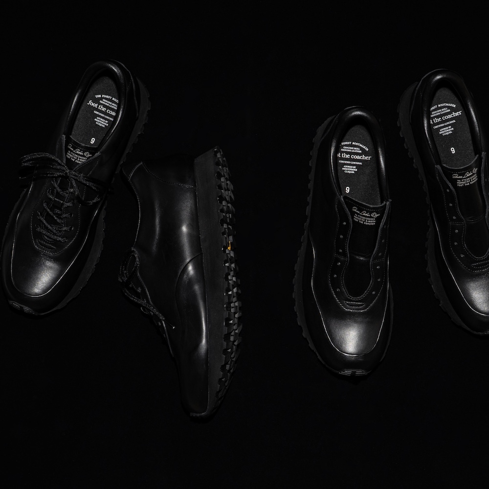 FOOT THE COACHER&BEAUTIFUL SHOESのレザースニーカー、モカシン