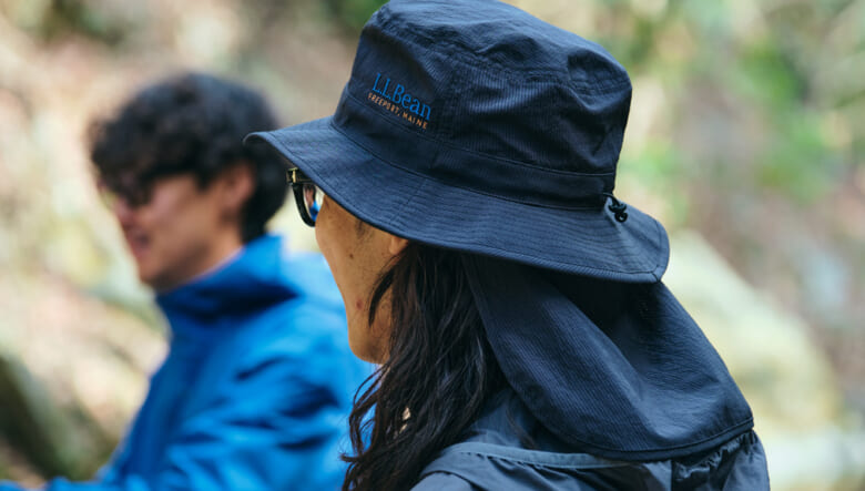 「エル・エル・ビーン」のカジュアルな春アウターで、ハイキング＆フィッシング。