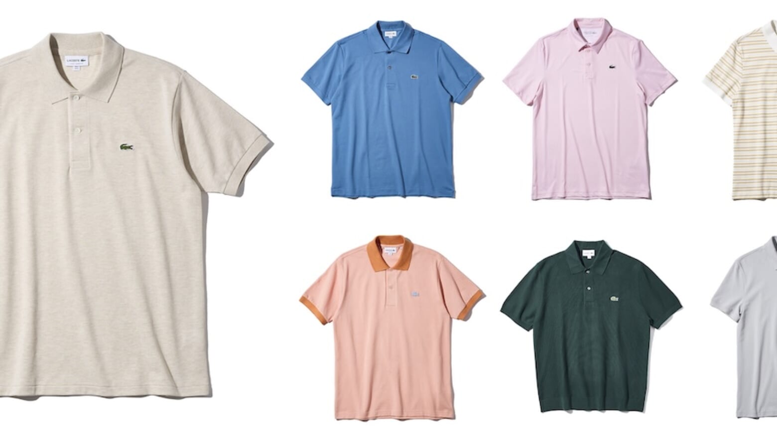ゴルフやスポーツ、おしゃれの大本命！ LACOSTE最新ポロシャツ 