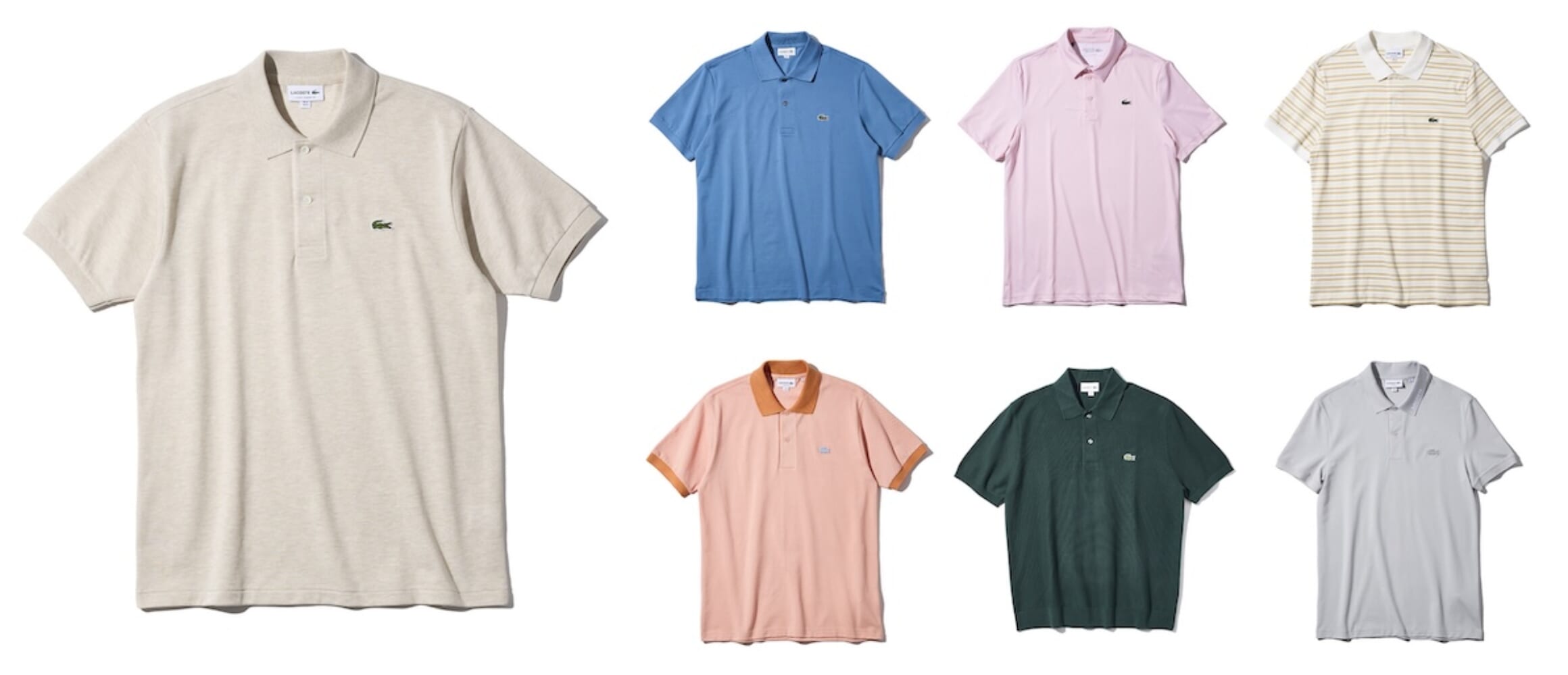 ゴルフやスポーツ、おしゃれの大本命！ LACOSTE最新ポロシャツ 