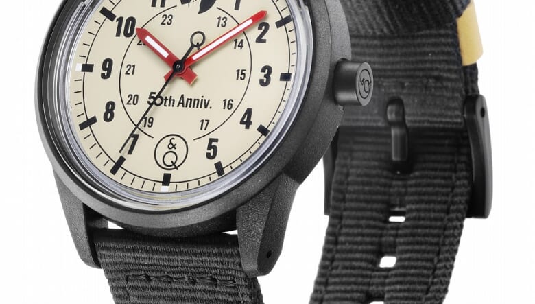 キャプテンスタッグとシチズンQ&Qのダブル50周年モデルが登場。ソーラー仕様で電池交換が不要なリストウォッチはコスパ抜群！