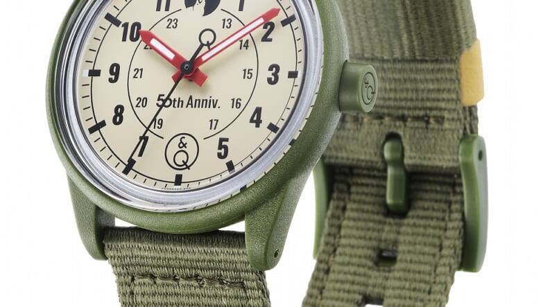 キャプテンスタッグとシチズンQ&Qのダブル50周年モデルが登場。ソーラー仕様で電池交換が不要なリストウォッチはコスパ抜群！