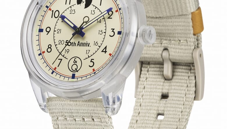 キャプテンスタッグとシチズンQ&Qのダブル50周年モデルが登場。ソーラー仕様で電池交換が不要なリストウォッチはコスパ抜群！