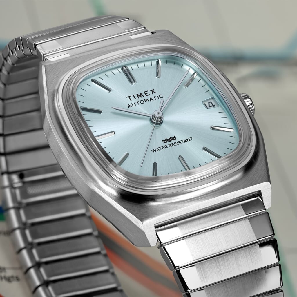 TIMEX E-Line Automaticライトブルー