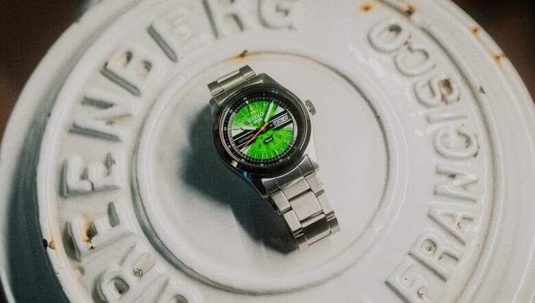 セイコー5スポーツのHUFコラボ第3弾がお出まし！鮮やかなダイヤルカラーの限定モデル。