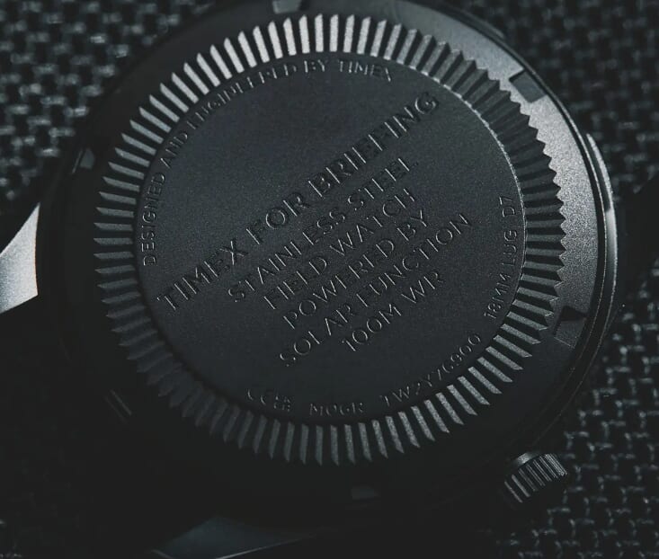 BRIEFING×TIMEX/EXPEDITION FIELD WATCH裏蓋