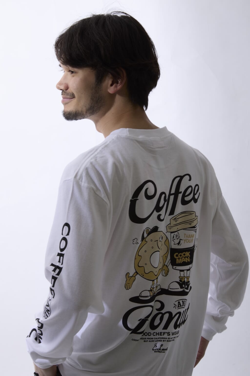 Cookman ロングスリーブ Tシャツ Coffee & Donut