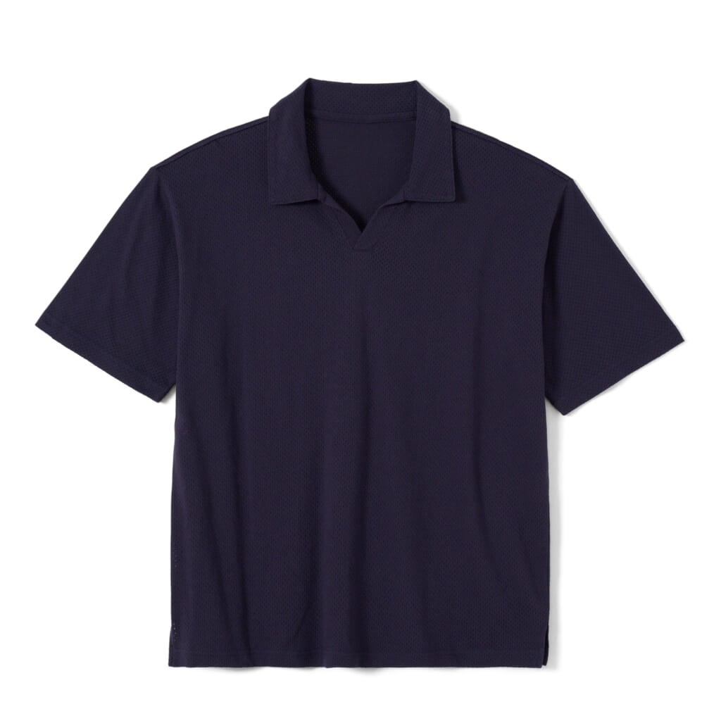 HealthknitのU.S.COTTON MESH SKIPPER COLOR SHORT SLEEVE