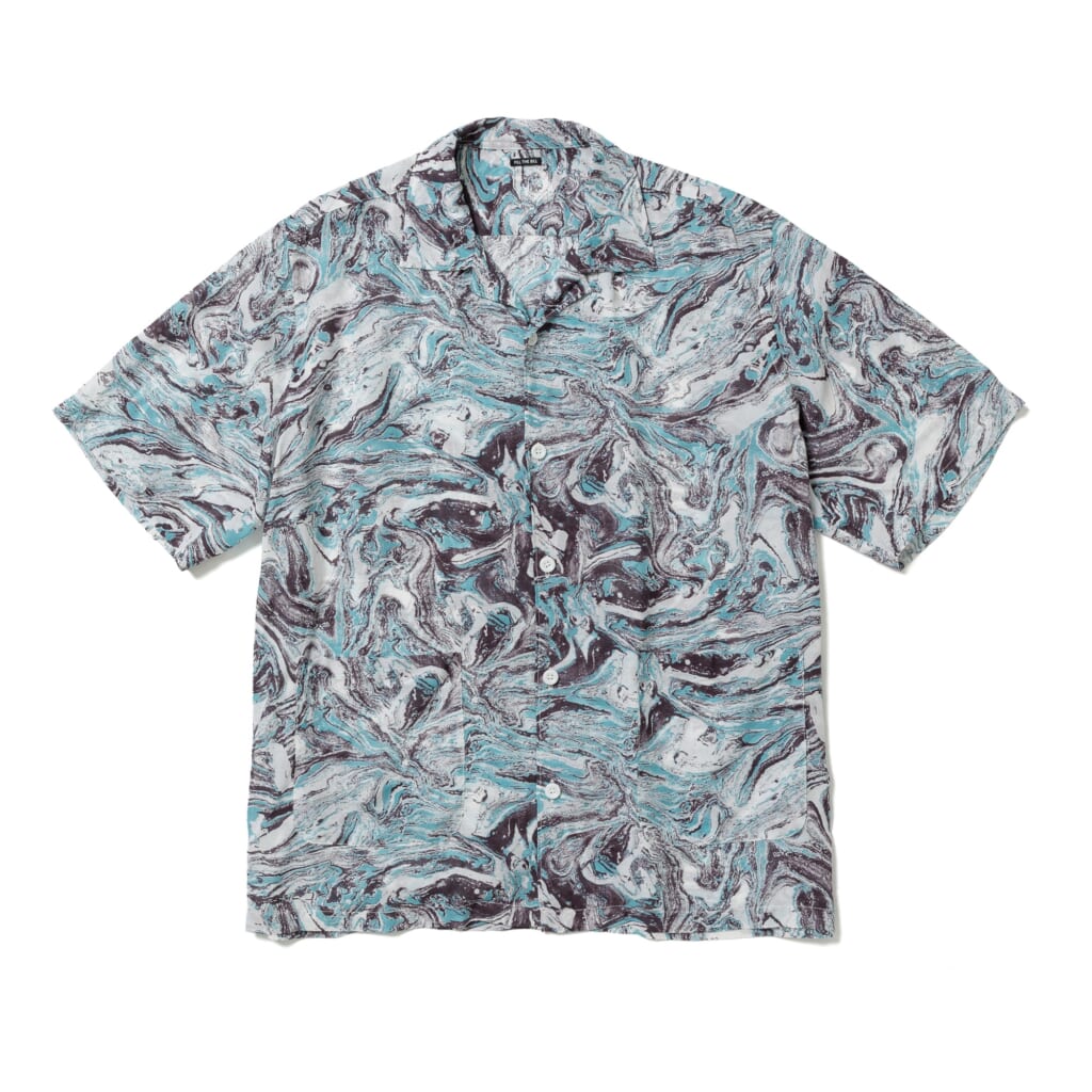FILL THE BILLのMARBLE OPEN COLLAR SHIRT