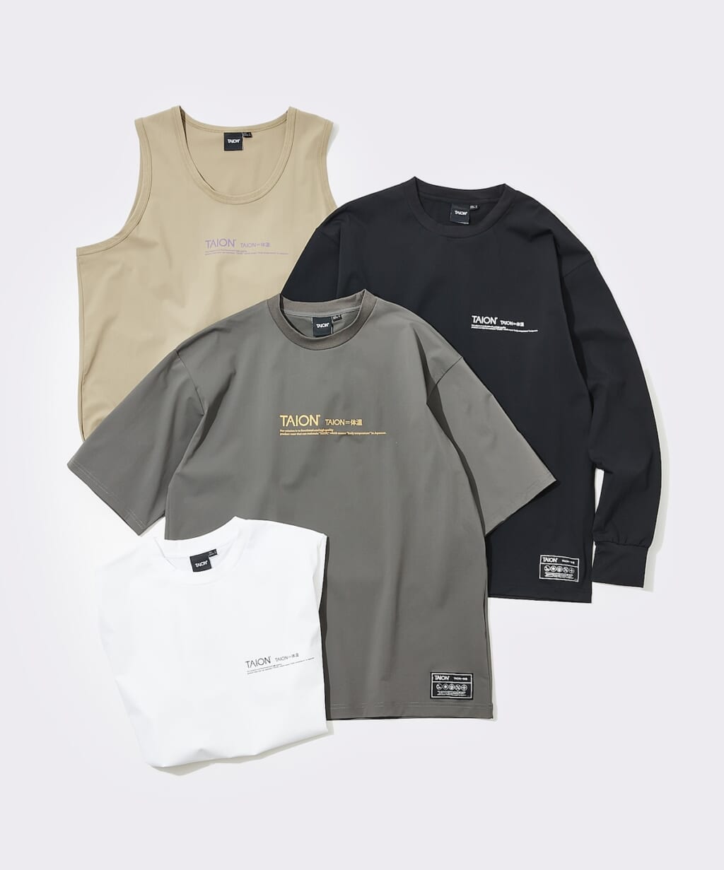 TS01BS-OS-PR02（胸中央ロゴ・半袖）　￥3960
TS01BS-RS-PR01（左胸ロゴ・半袖）　￥3960
TT01BS-RS-PR02（胸中央ロゴ・タンクトップ）　￥2970
TS11BS-PR01（左胸ロゴ・ロングスリーブ）　￥4950