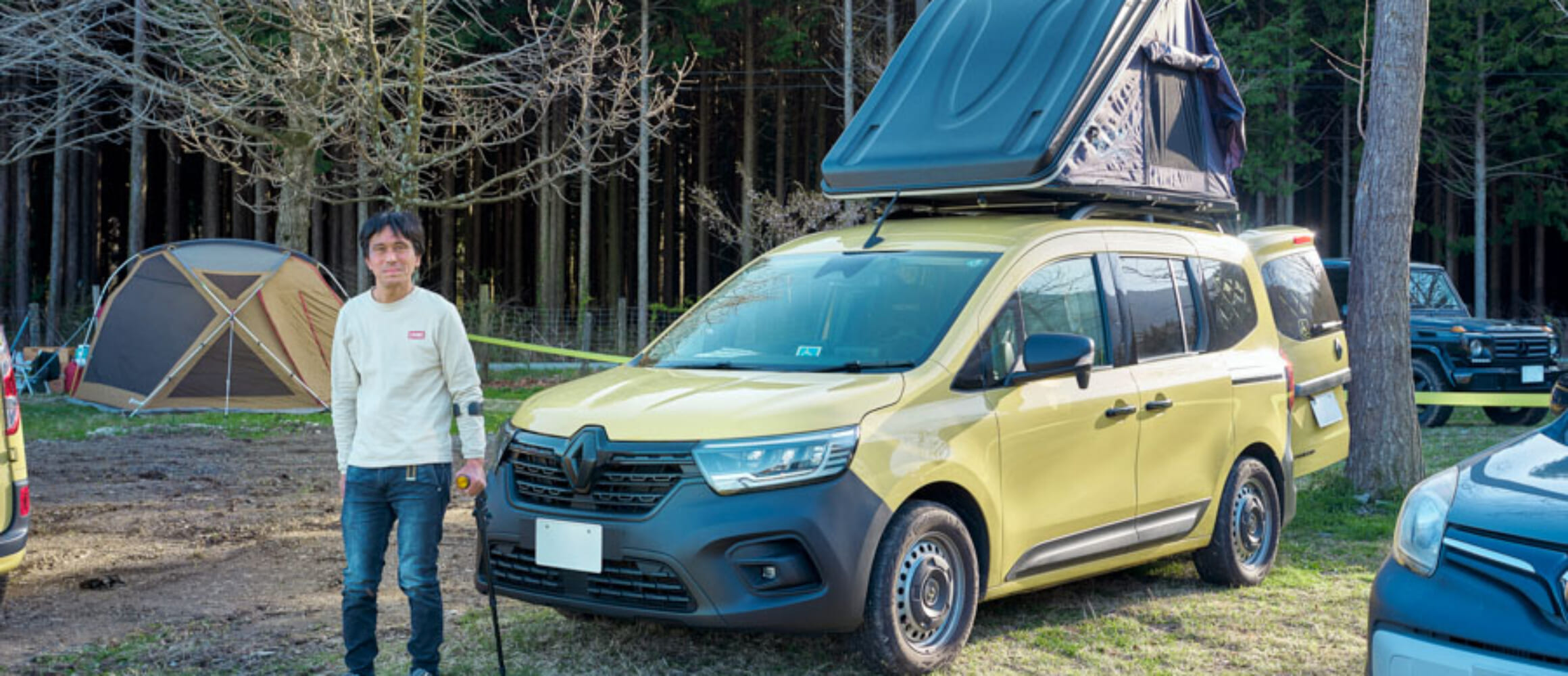 25 KANGOO】再熱したキャンプ熱でルーフテントまで装着。 | GO OUT WEB