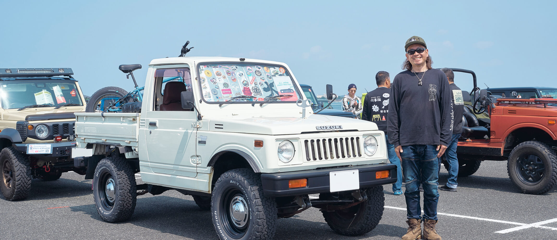 83 SUZUKI JIMNY SJ40T】レアなピックアップをジブン仕様で楽しむ