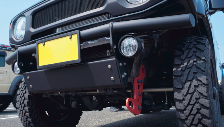 【’22 SUZUKI JIMNY JB64】足回りはそのままに、視覚的にリフトアップ。
