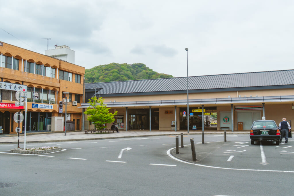 修善寺駅前やロータリー、バス乗り場
