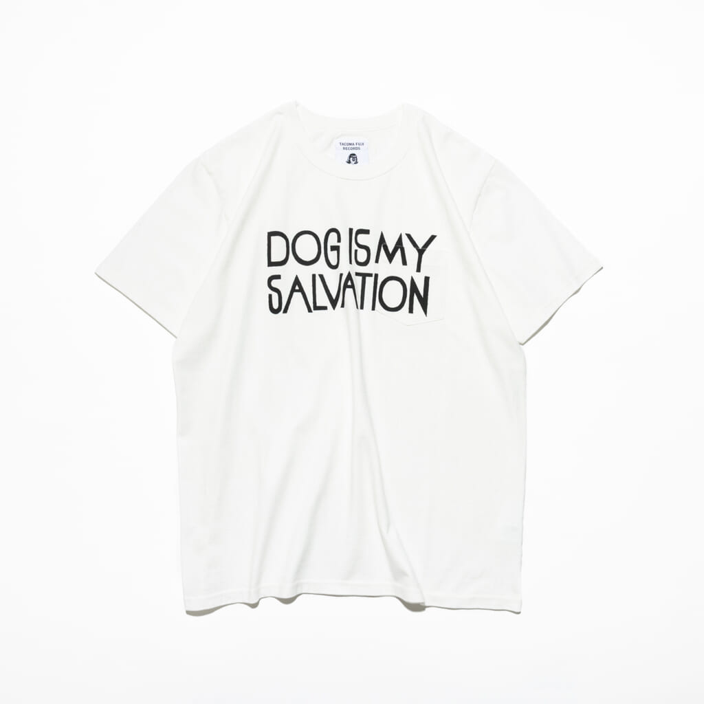 DOG IS MY SALVATION Pocket Tee designed by Yachiyo Katsuyama