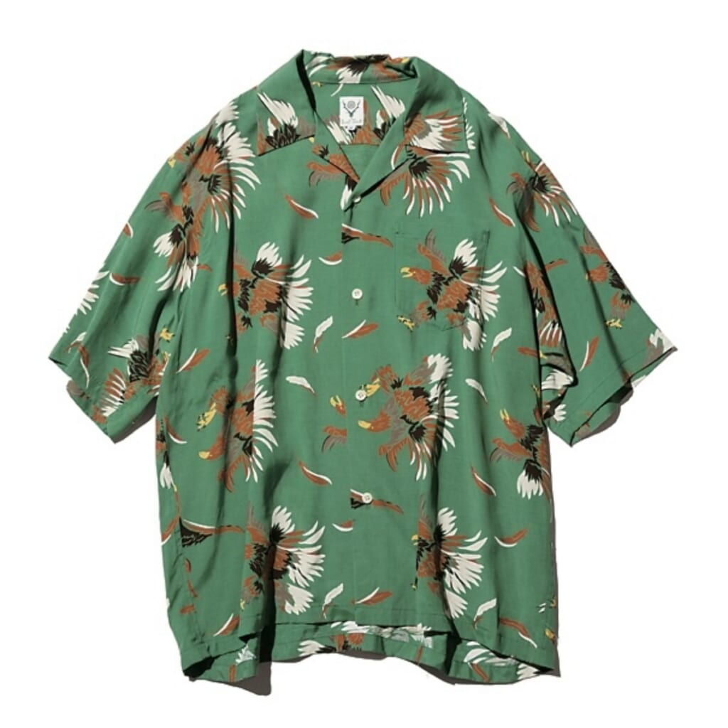 SOUTH2 WEST8
S/S Open Collar Shirt ‒ Eagle