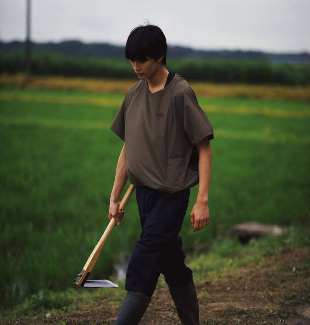 KEIMEN×RICO／Air fan T-shirts着用