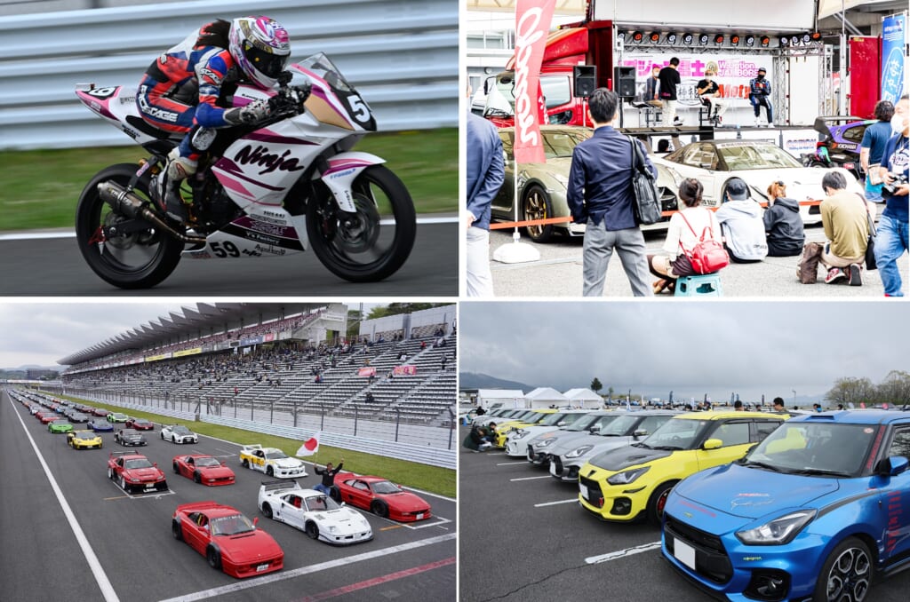 モトチャンプタイムアタック、トークショー、オーマーズミーティング