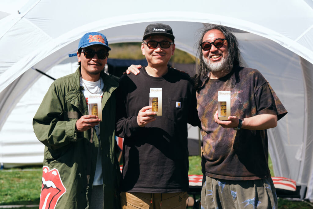 「WOODFUEL」 Jieun Lee氏、「GO OUT KOREA」 Sehoon Lee氏、「NATAL DESIGN」後藤氏 集合写真