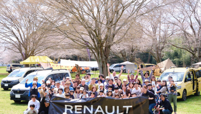 春を満喫した「カングー サクラキャンプ」。フレンチ式のおもてなしで心もお腹も大満足！