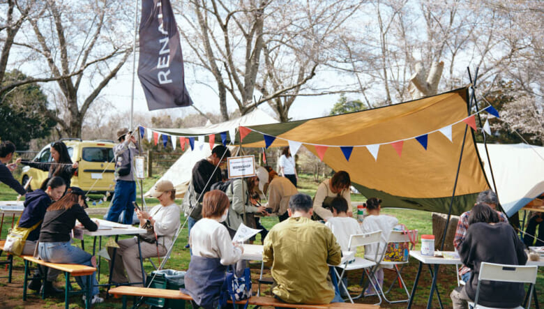 春を満喫した「カングー サクラキャンプ」。フレンチ式のおもてなしで心もお腹も大満足！