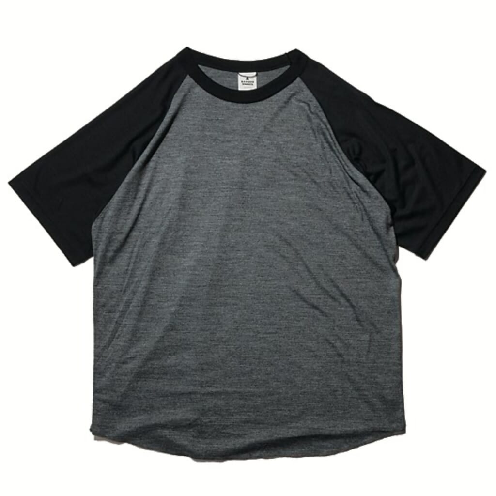 BAMBOO SHOOTS
MERINO WOOL 1/2 SLEEVE BASEBALL TEE