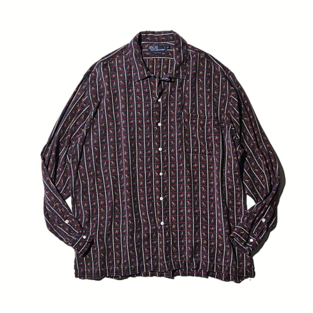 POLO RALPH LAUREN
rayon open collar shirt