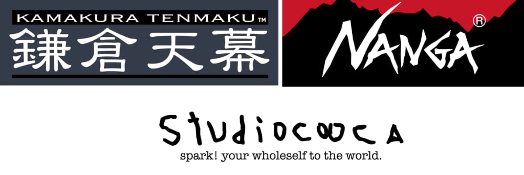 鎌倉天幕、NANGA、studioCOOCAロゴ