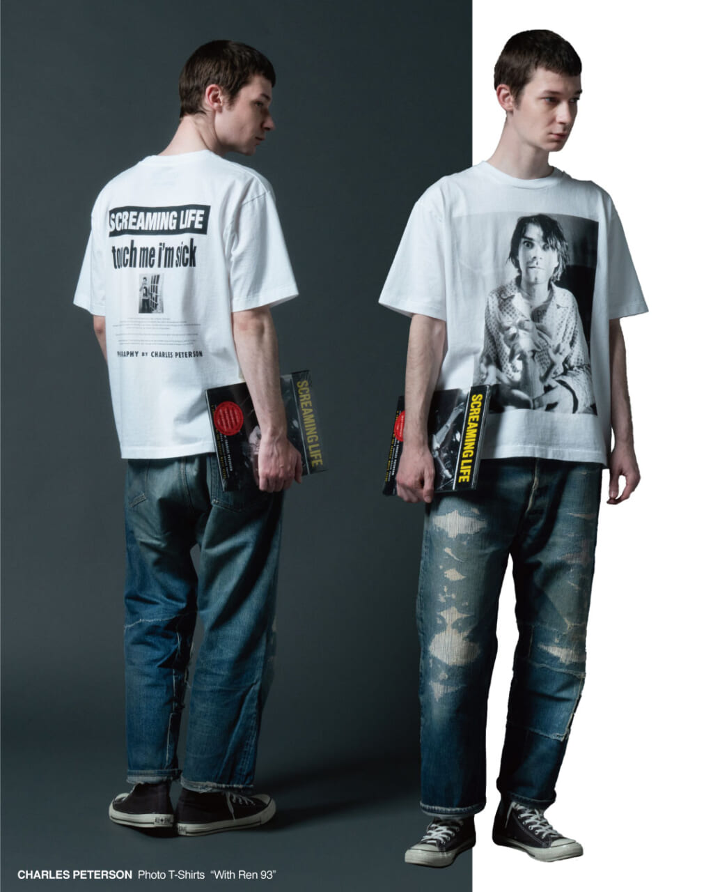 CHARLES PETERSON WITH REN 93のTシャツ