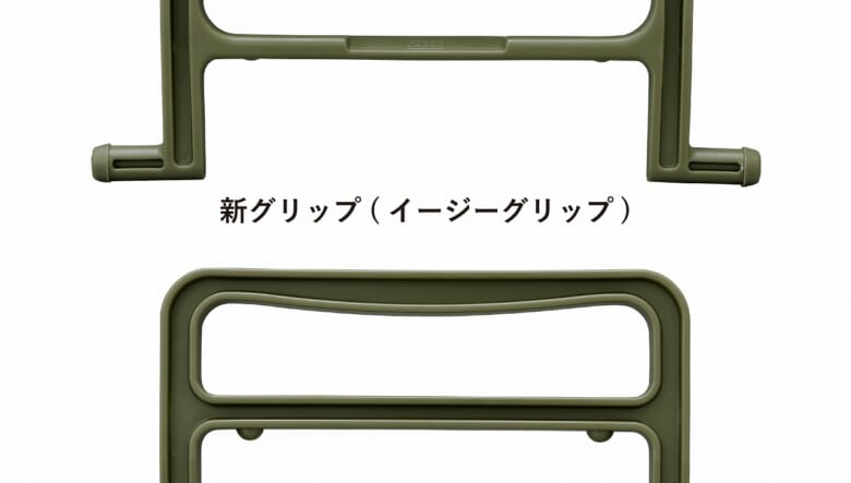 トランクカーゴのハンドルが改良。より握りやすくなって持ち運びがラクチンに！