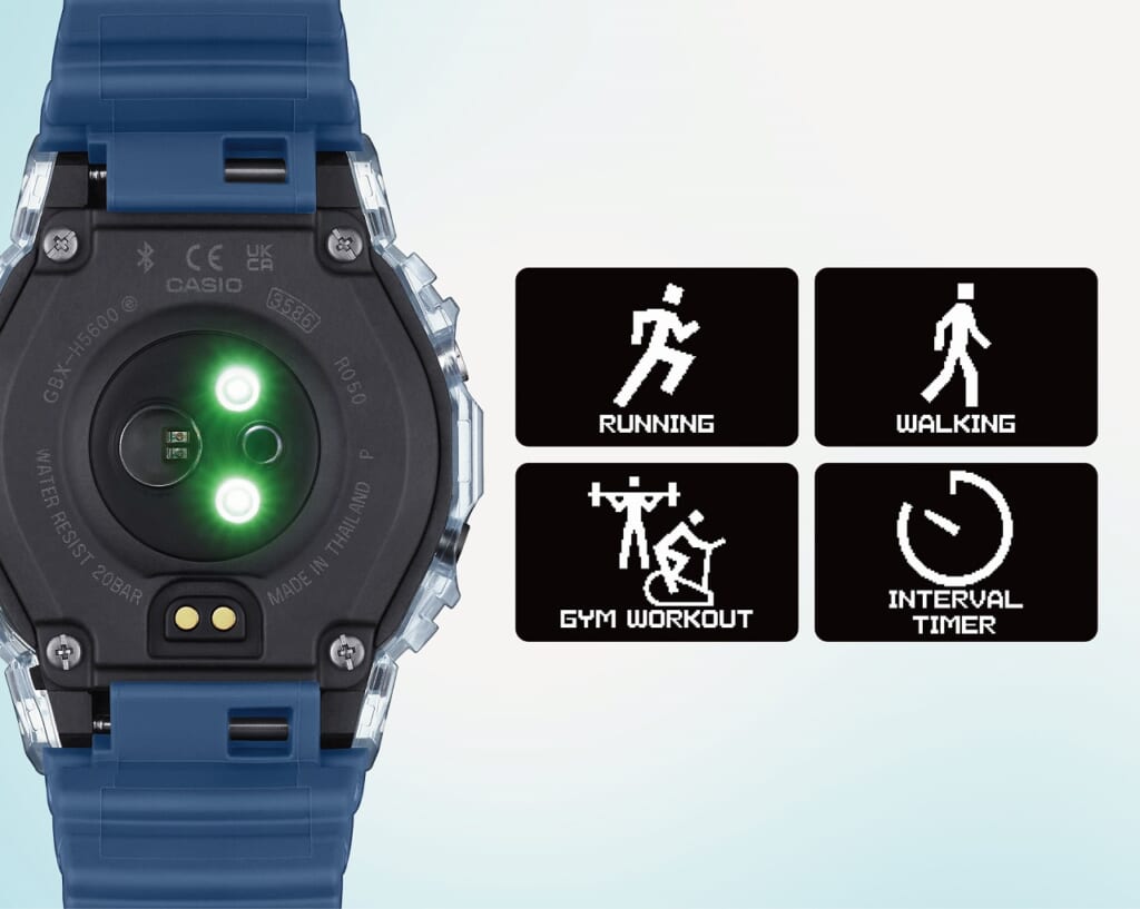 CASIO／GBX-H56004つのトレーニング機能