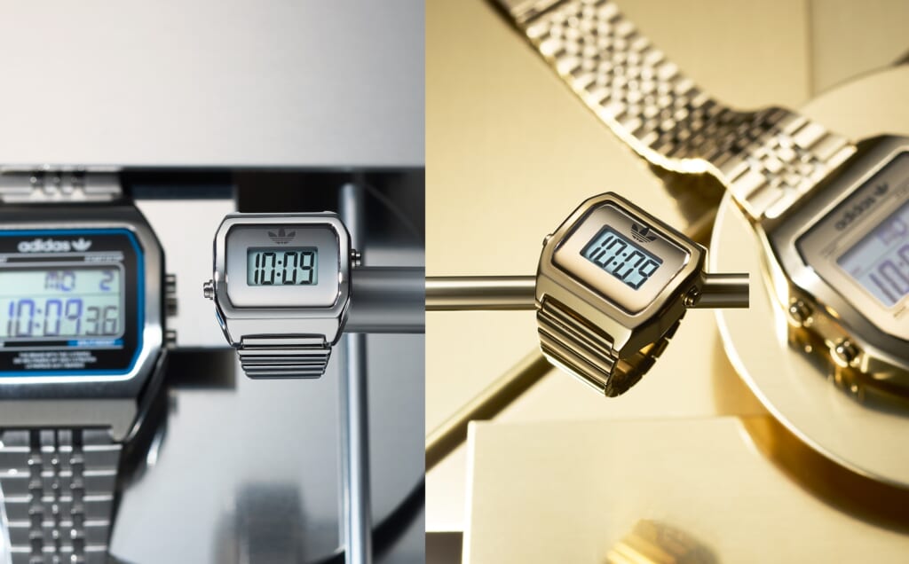 adidas Originals／DIGITAL TWO RING、デジタルツー腕時計とのイメージ