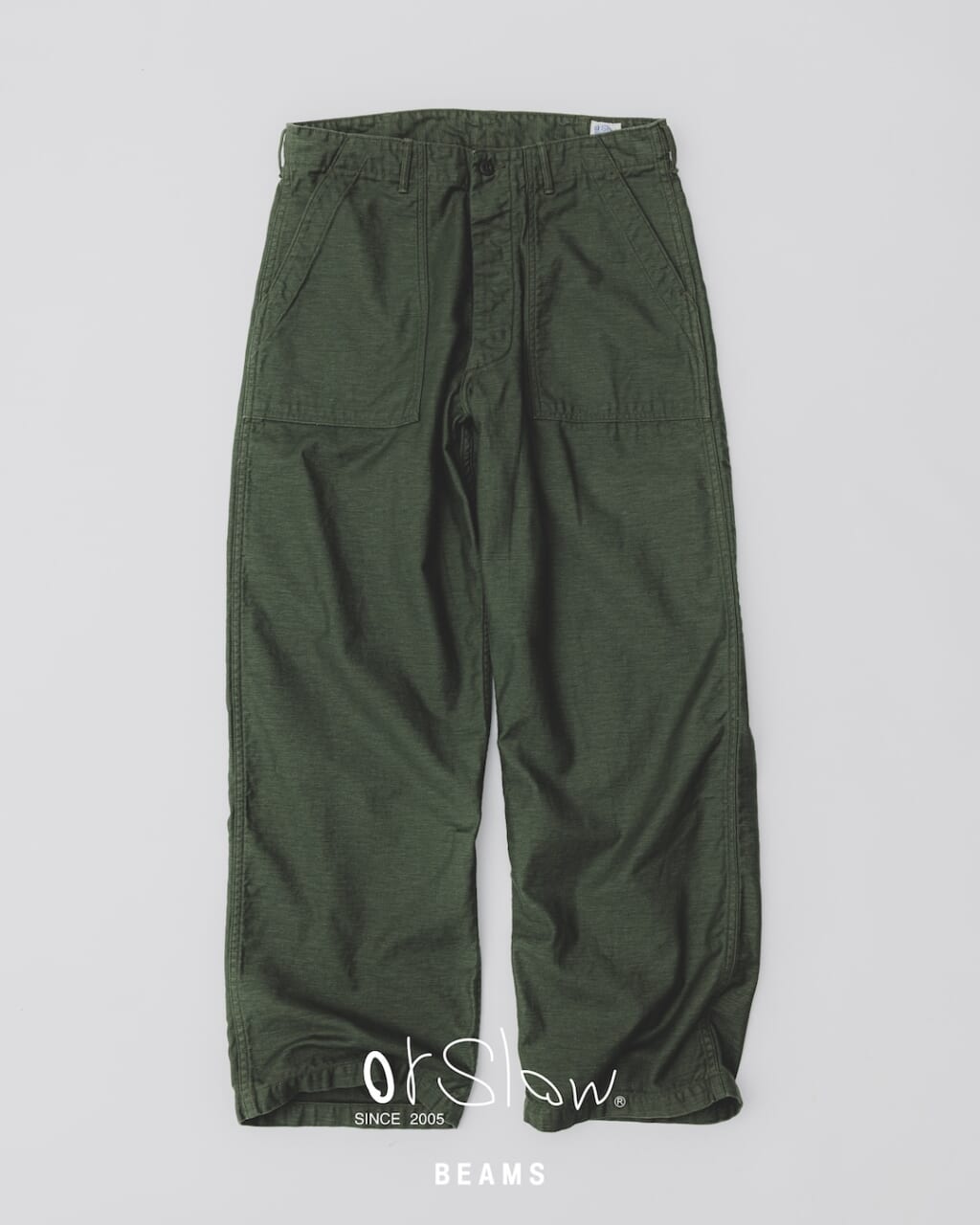 orSlow×BEAMSのU.S. ARMY FATIGUE PANTS