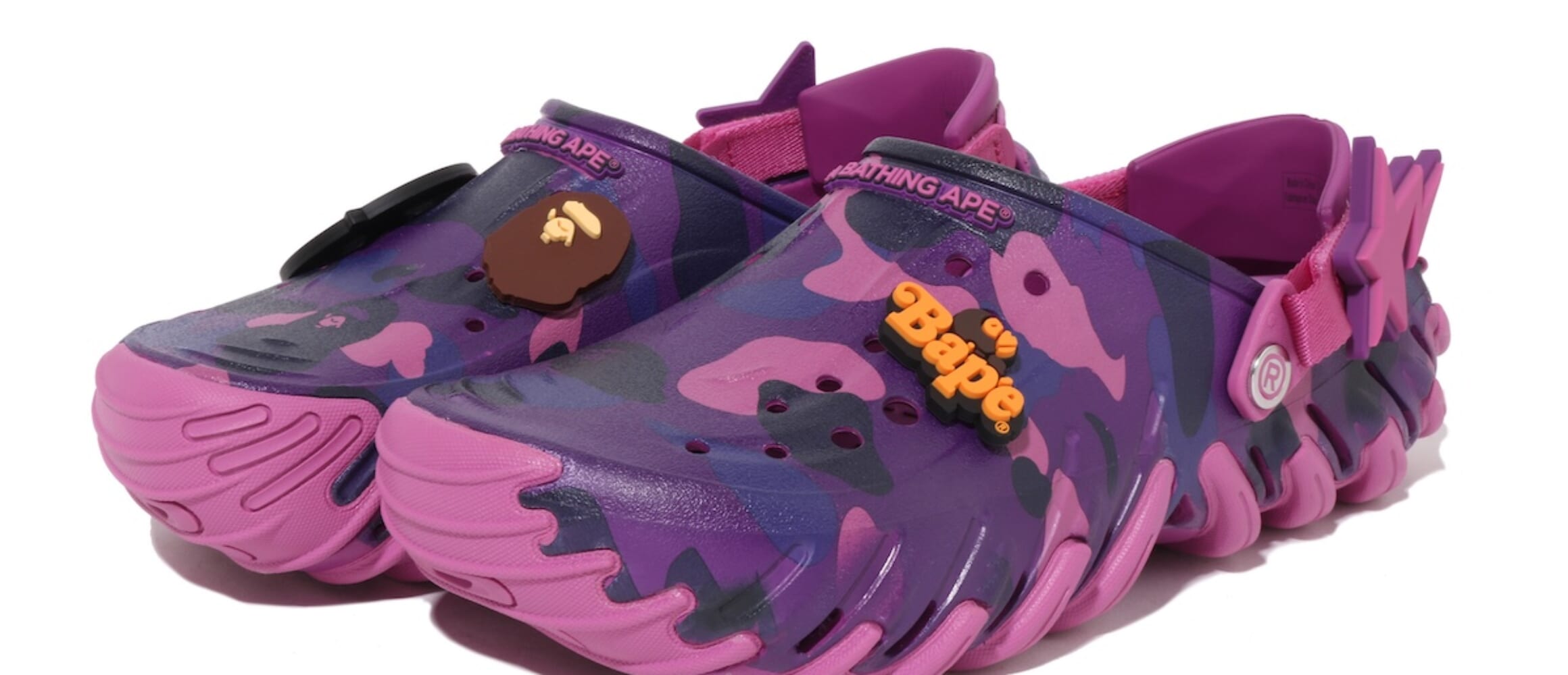 BAPE®︎×CROCSのECHO RO CLOG PURPLE COLOR CAMO