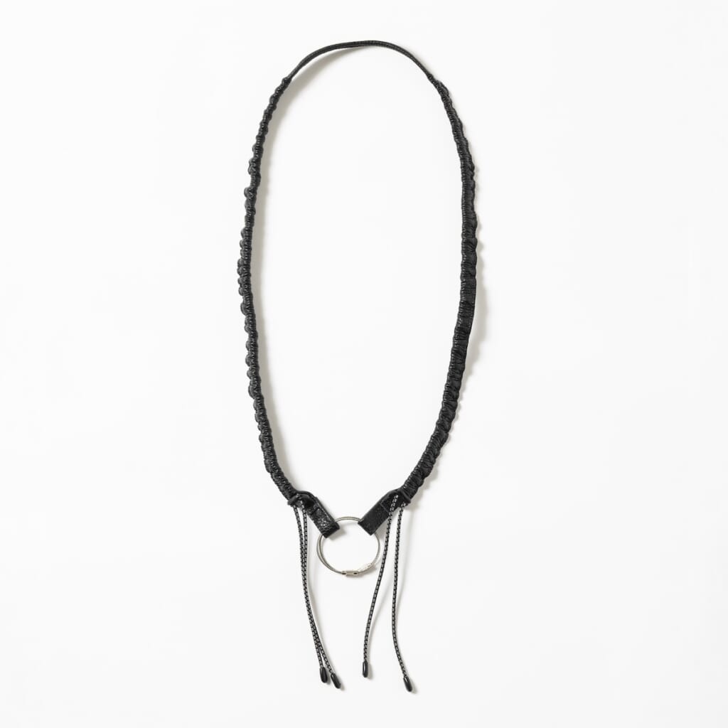 meanswhileのBungee Leather Neck Strap