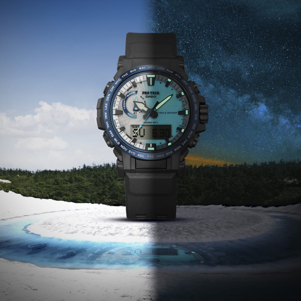 PRO TREK　PRW-61D　八幡平ドラゴンアイモチーフ
