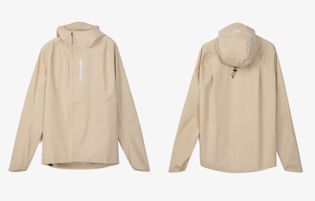 Trail Rain Jacket 02ベージュ前後