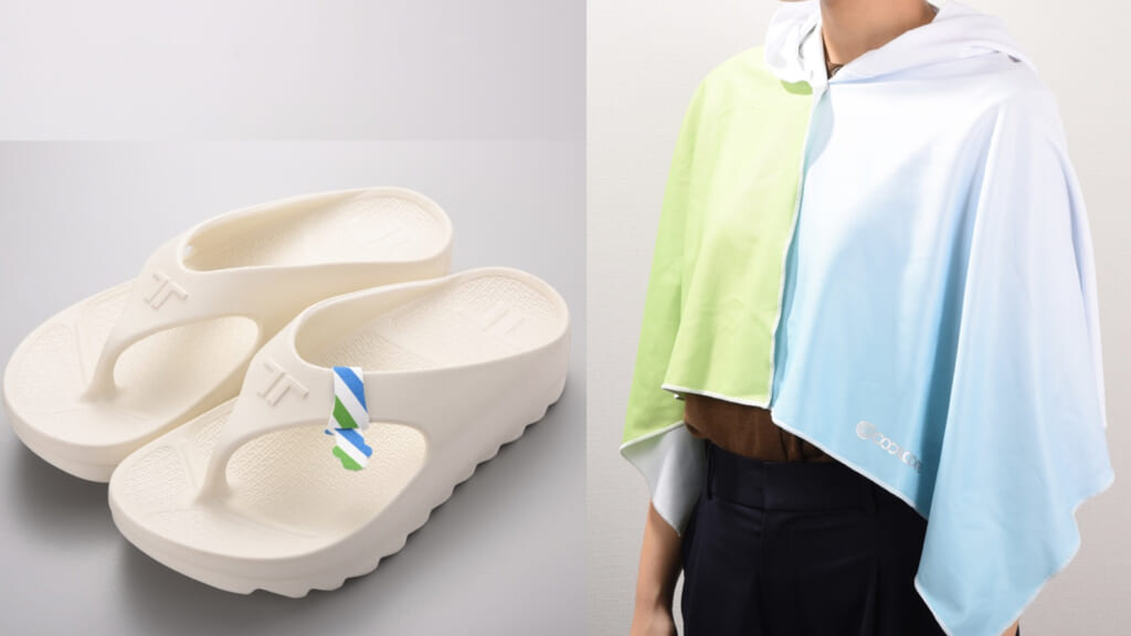 FamilyMart x TELIC W-FLIP SHARKとCOOLCORE素材の“ポンチョ”
