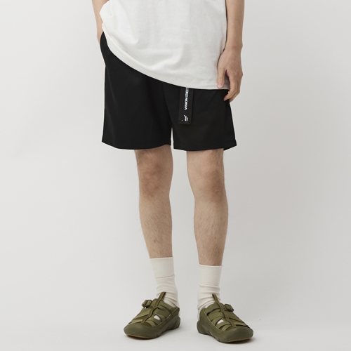 Cookman Chef Pants Short Black Belt Vision Black