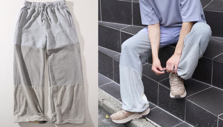 GRAY COLOR TONE SWEAT PANTS