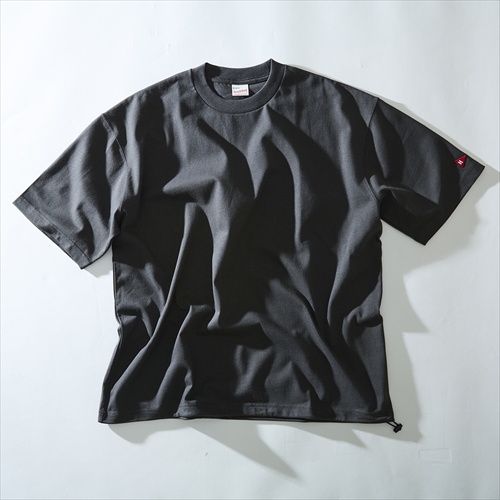 オープンエンドドライ ワイドクルーネック半袖Tシャツ