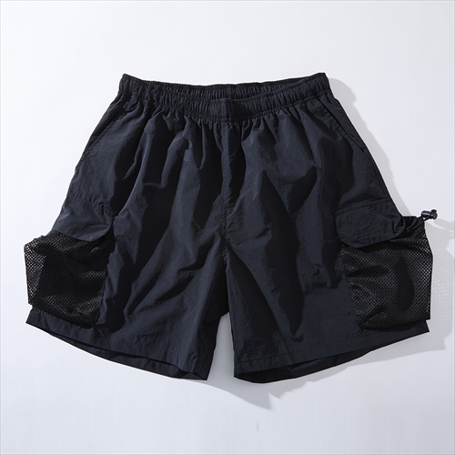 POLeR SHIRRING NYLON PARACHUTE SHORTS